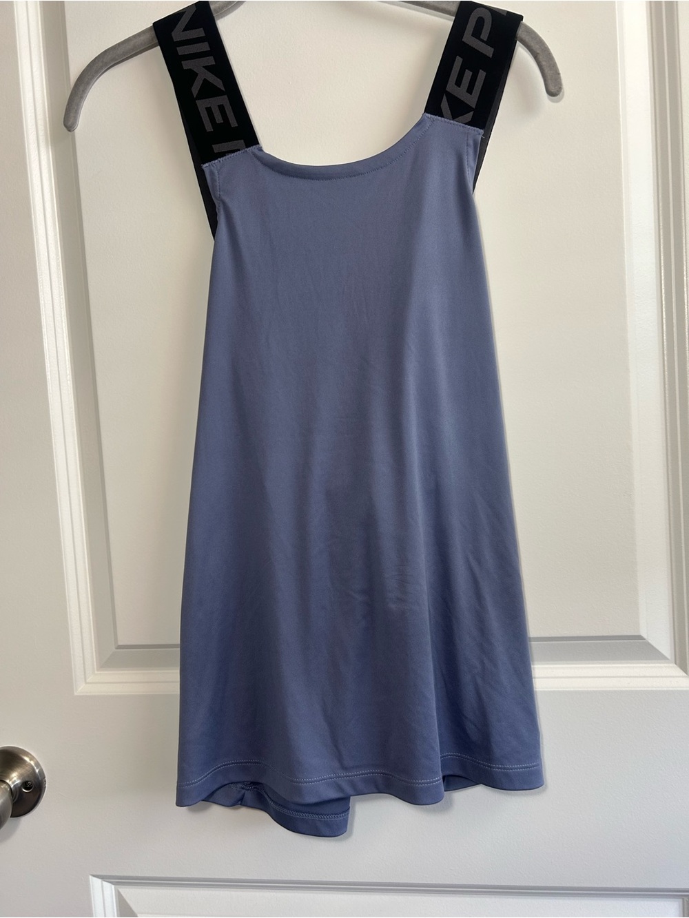 Nike Light Slate Blue Dri-Fit Tank Top with Black Branded Straps